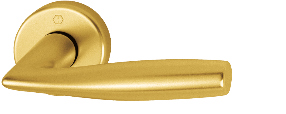 Hoppe Vitoria in aluminum F3 brass color
