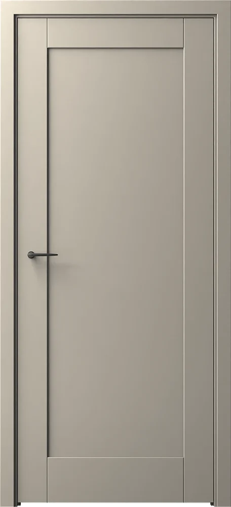 Interior door Form FO/1F, Option: Adapted for plugin without key plate, hidden hinges, color RAL 7032