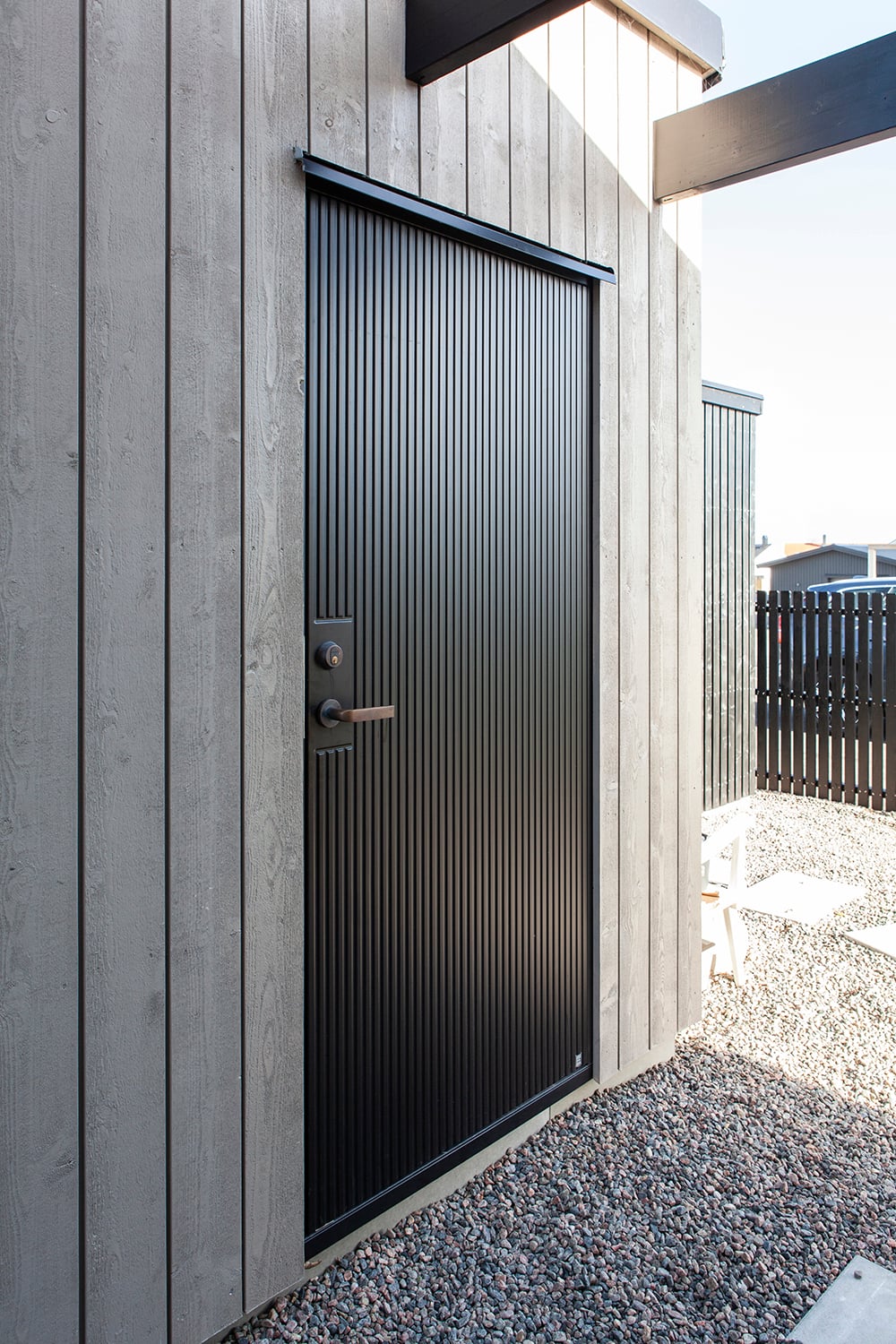 Exterior door Arild 115S, optional: color black 9005, hidden hinges