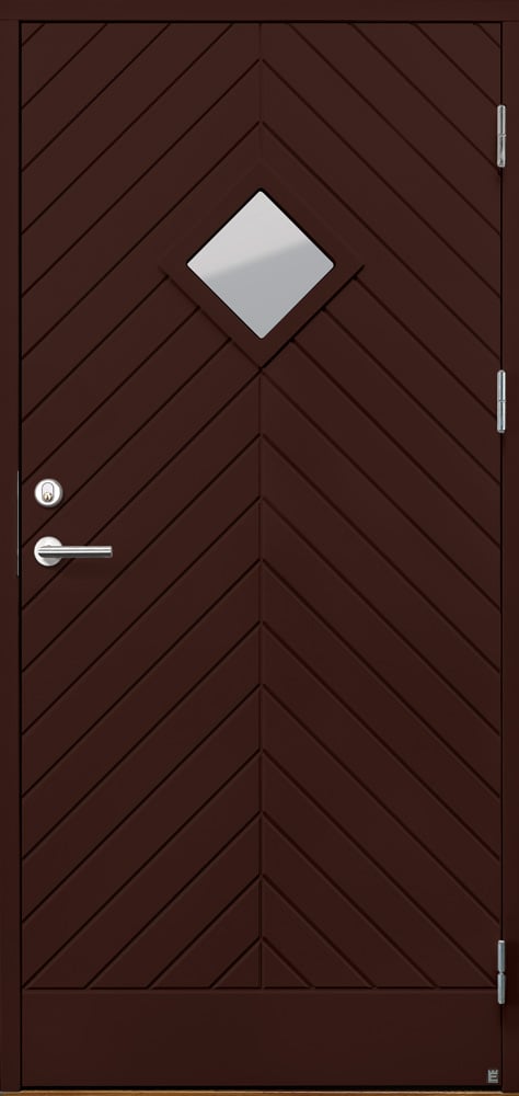 Exstrands exterior door Sandvik 140S G02, option: Color dodenkopf 1594