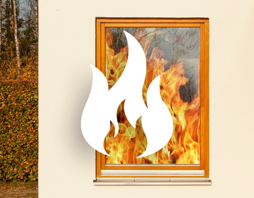 EI30 fire rated CE marked window