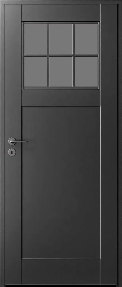 Interior door Form FO/2H-SP6, optional: Color RAL 7021