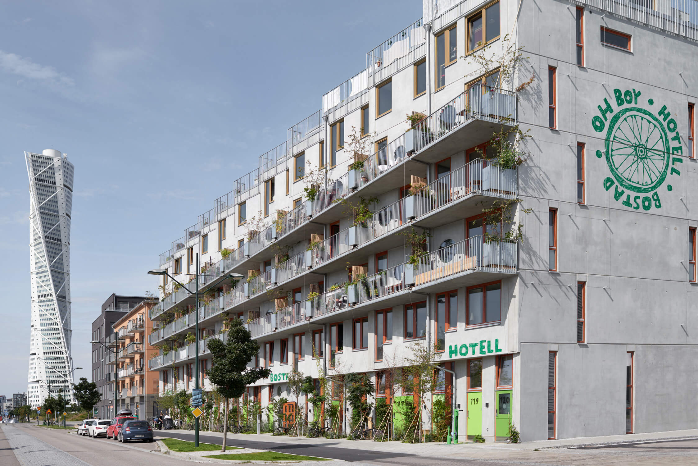 Fönster i massiv ek & dörrar från Ekstrands på BRF Ohboy, Arkitekt: Hauschild & Siegel