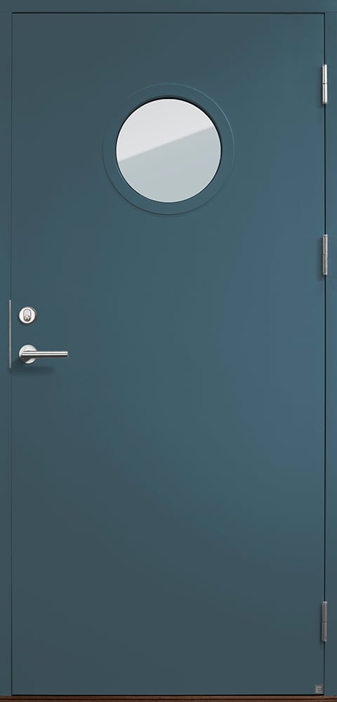 Ekstrands exterior door Slät 100 G06, option: colour azure blue