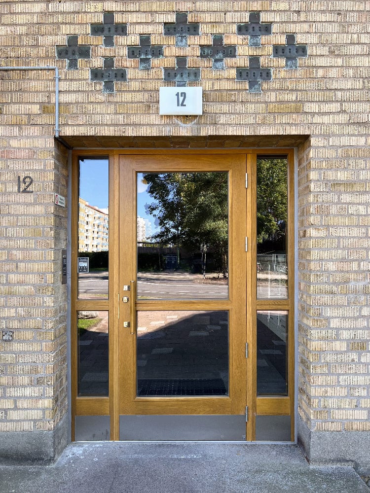 Entrance door in oak from Ekstrands