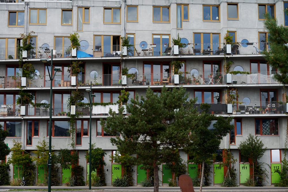 Fönster Energy Concept 90 & ytterdörrar från Ekstrands på BRF Ohboy, Arkitekt: Hauschild & Siegel