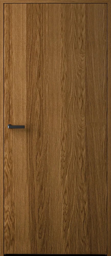 Ekstrands interior door Slät Ek S "Architect Cut", Optional: oil antique oak 3168, concealed hinges, not drilled for key plate, PS-frame