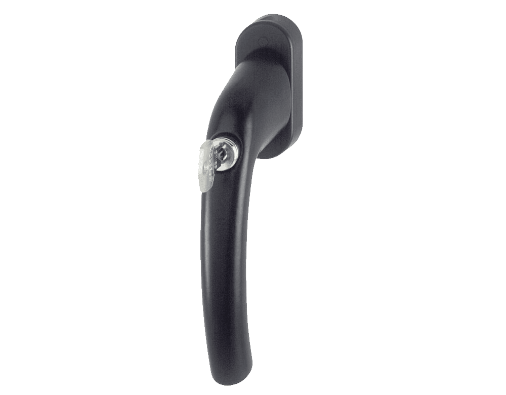 Window handle Hoppe Tokyo lockable in black