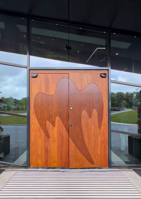 Custom-made entrance gate for Koenigsegg