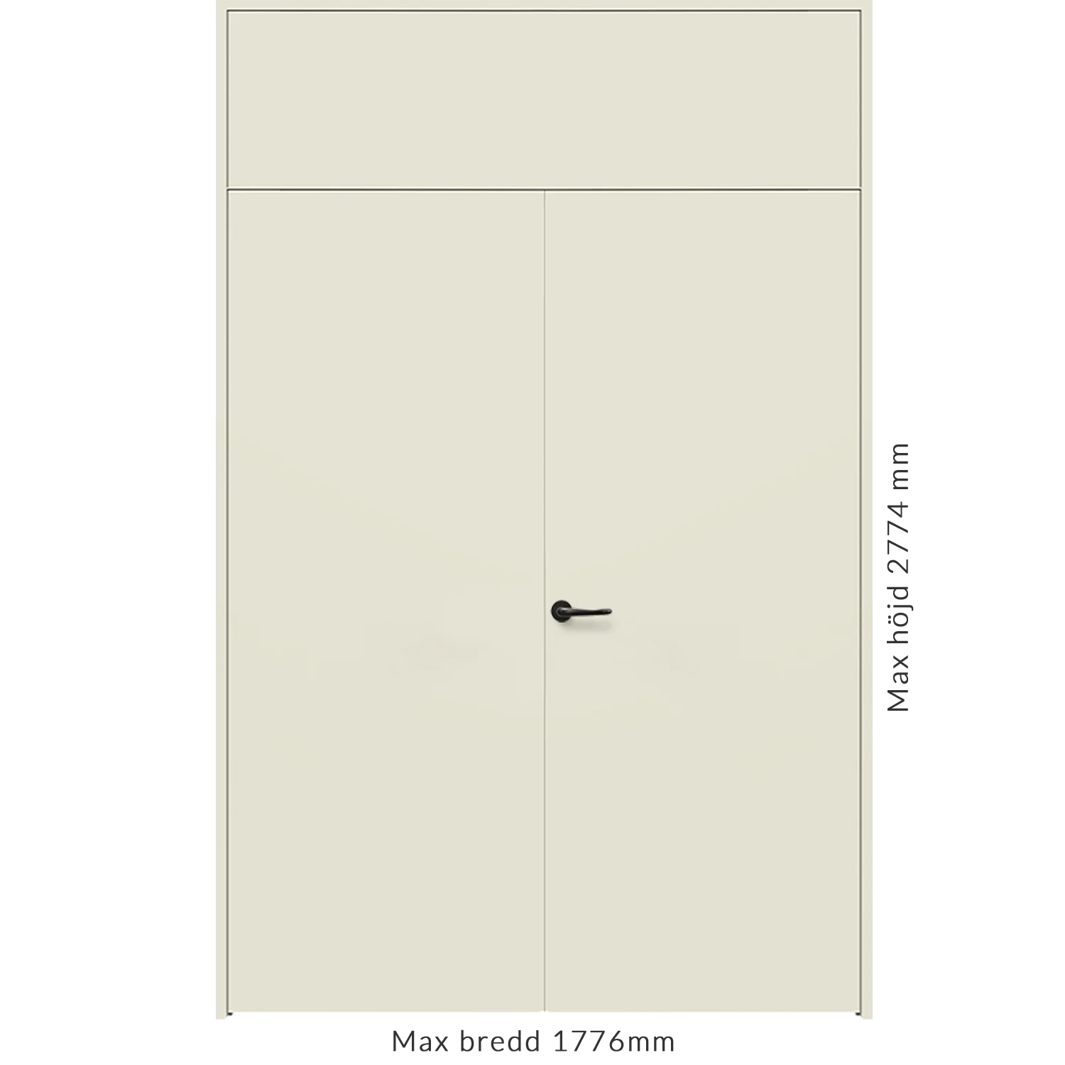 Parinnerdörr brand & ljud EI₂60/33 dB S200 fast blad