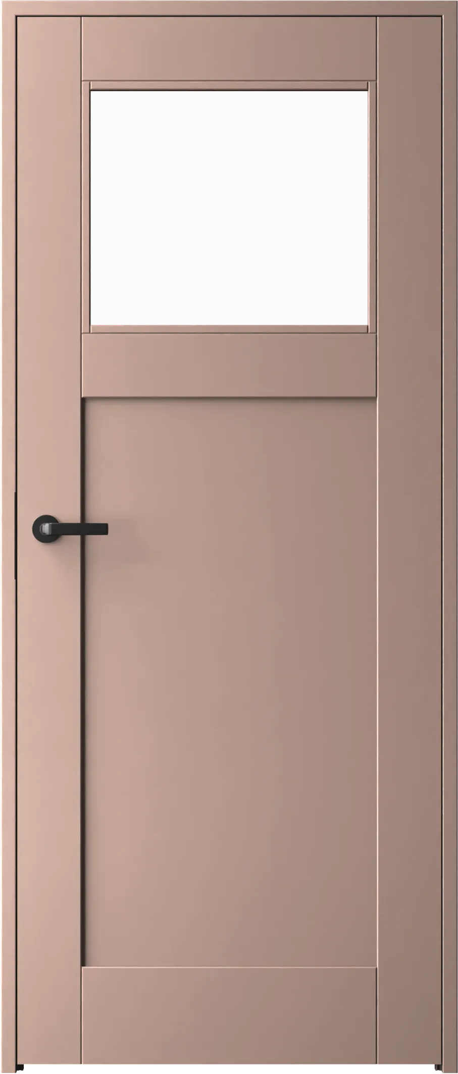 Interior door FO/2H-LA, optional: concealed hinges, without key plate, PS frame, color: NCS S 2010-Y70R