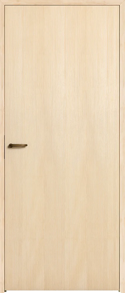 Interior door Smooth pine plywood, Optional: plug-in handle without key plate, hidden hinges, PS frame in pine