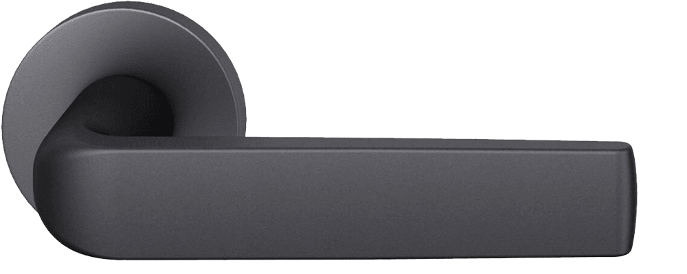 Handle FSB 1267 Alu 0810 blasted matt black for interior & exterior doors