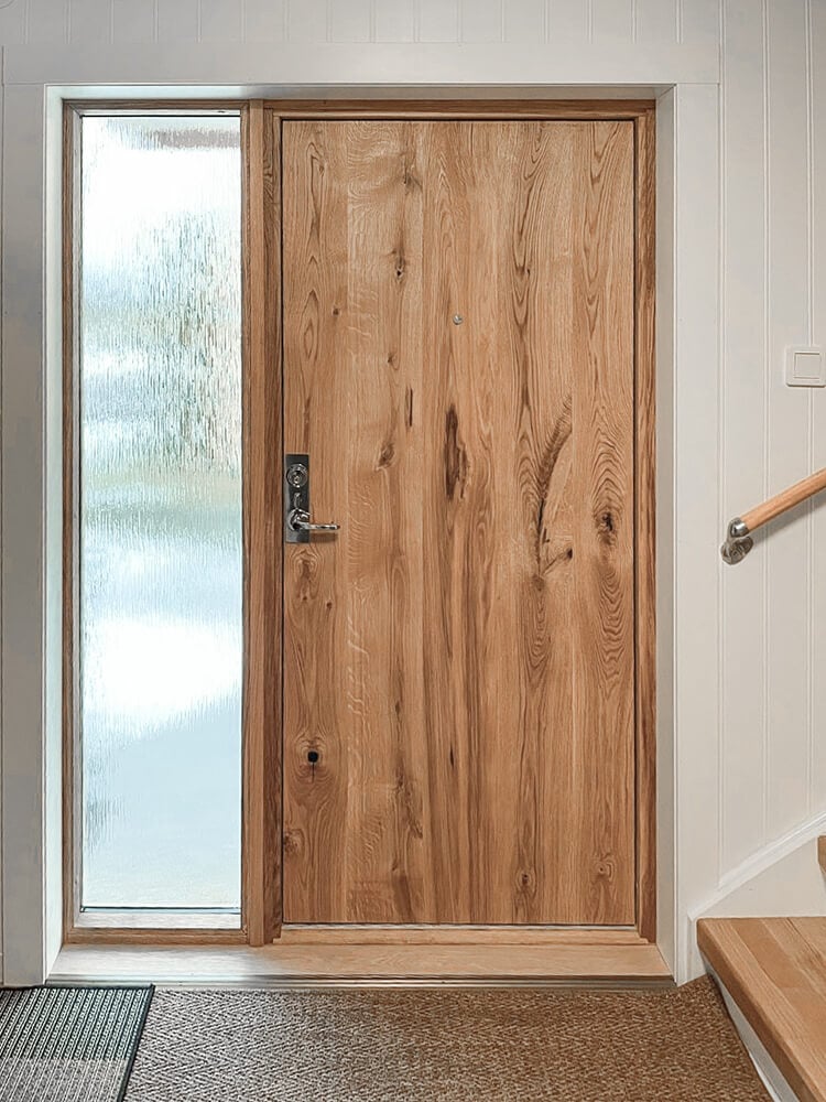 Front door Oak Rustic with sidelight