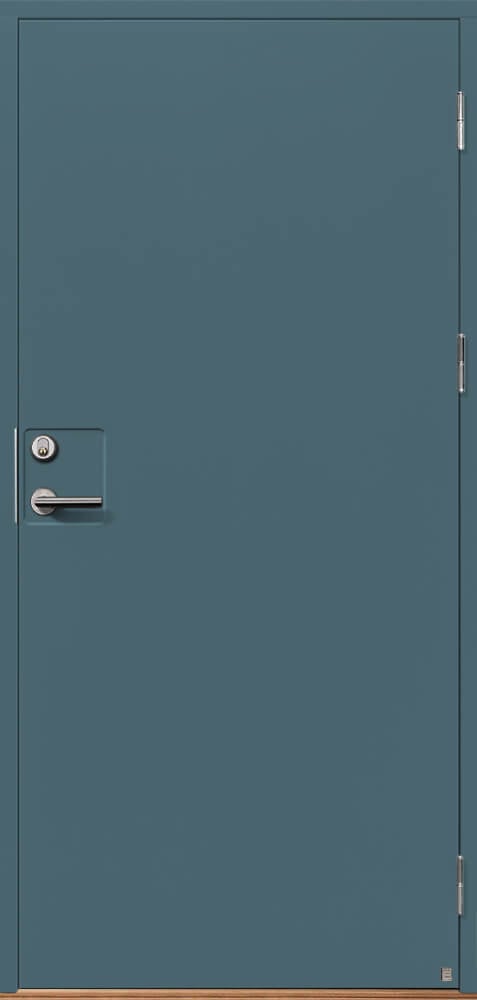 Ekstrands exterior door Plain 109, option: Colour antique blue