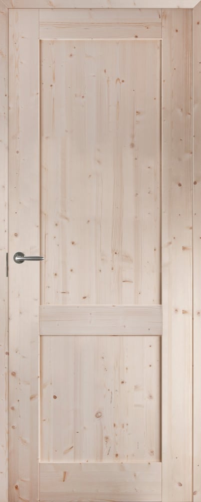 Ekstrands interior door Nordic spruce LS/2F, Options: hidden hinges, not recessed for lock, PS-frame