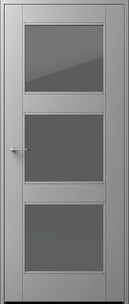 Extrands interior door Form FO/3F 3xLA, Option: Adapted for plugin without key plate, hidden hinges, color light gray