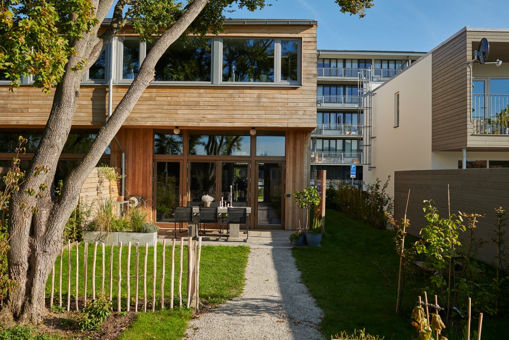 Windows and French doors from Ekstrands at BRF Shiitake, Architect: Hauschild & Siegel