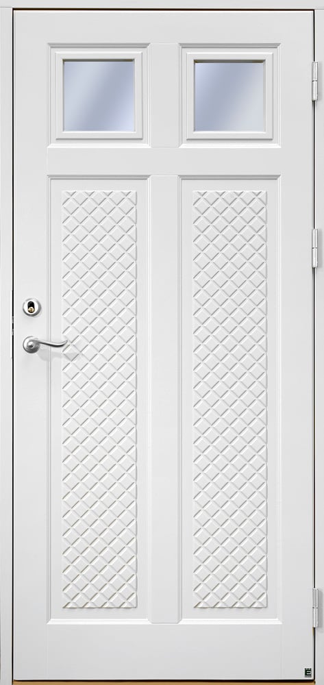 Ytterdörr Vicenza 420 G02 standardvit, klart glas