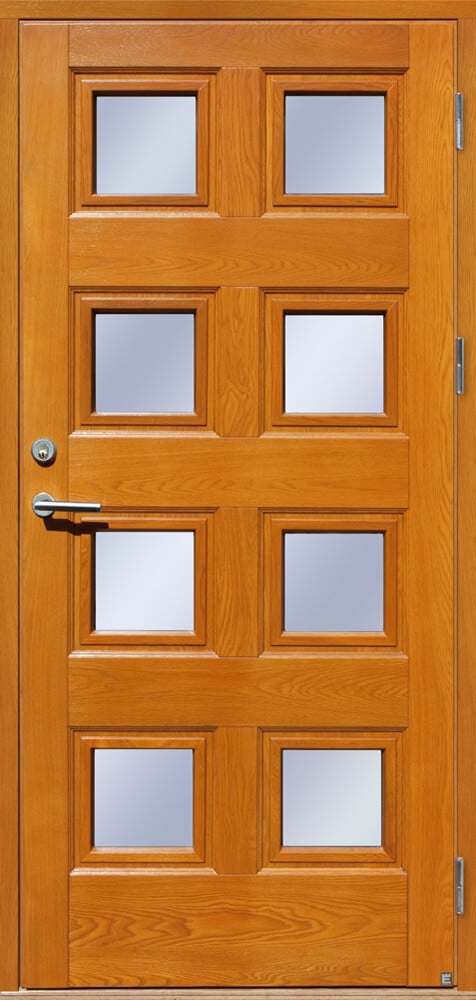 Ekstrands front door Ascot 388 in oak transparent stain 5056