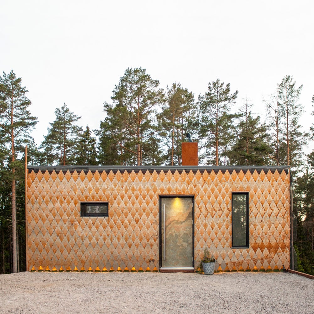 Hoveddør Berg 160 Argent på Swedish Herring House