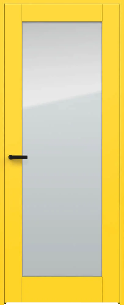 Ekstrands innerdörr Form FO/1F-LA, Tillval: kulör zinkgul, ej borrad för nyckelskylt, PS-karm