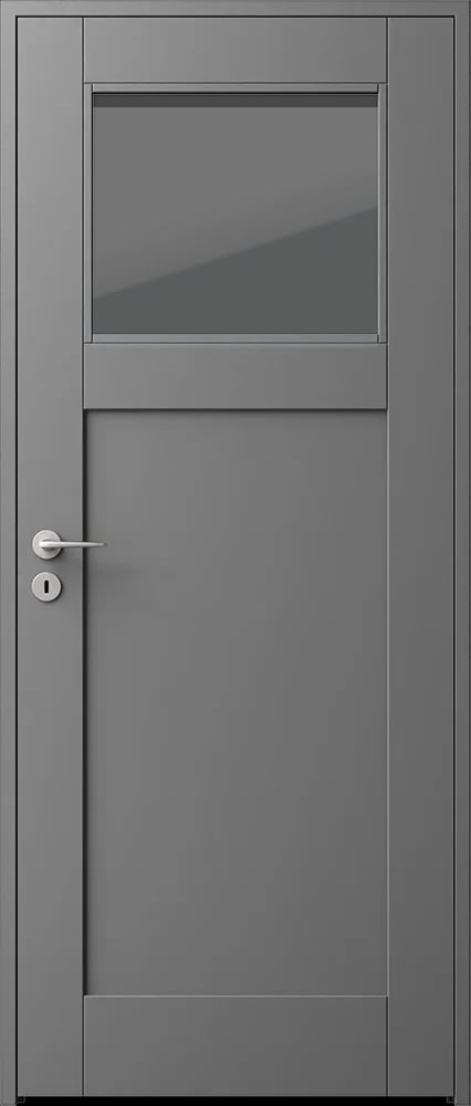 Interior door Form FO/2H-LA, optional: Color stone gray