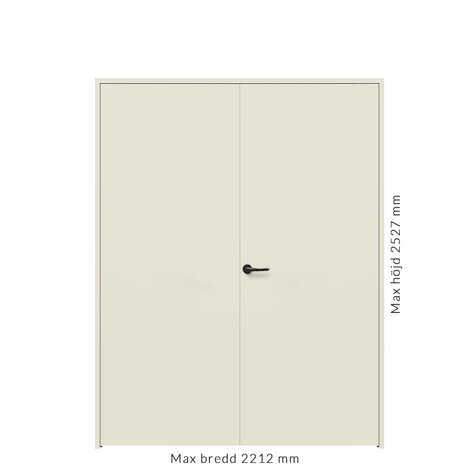 Parinnerdörr brand & ljud EI₂30/33 dB S200 