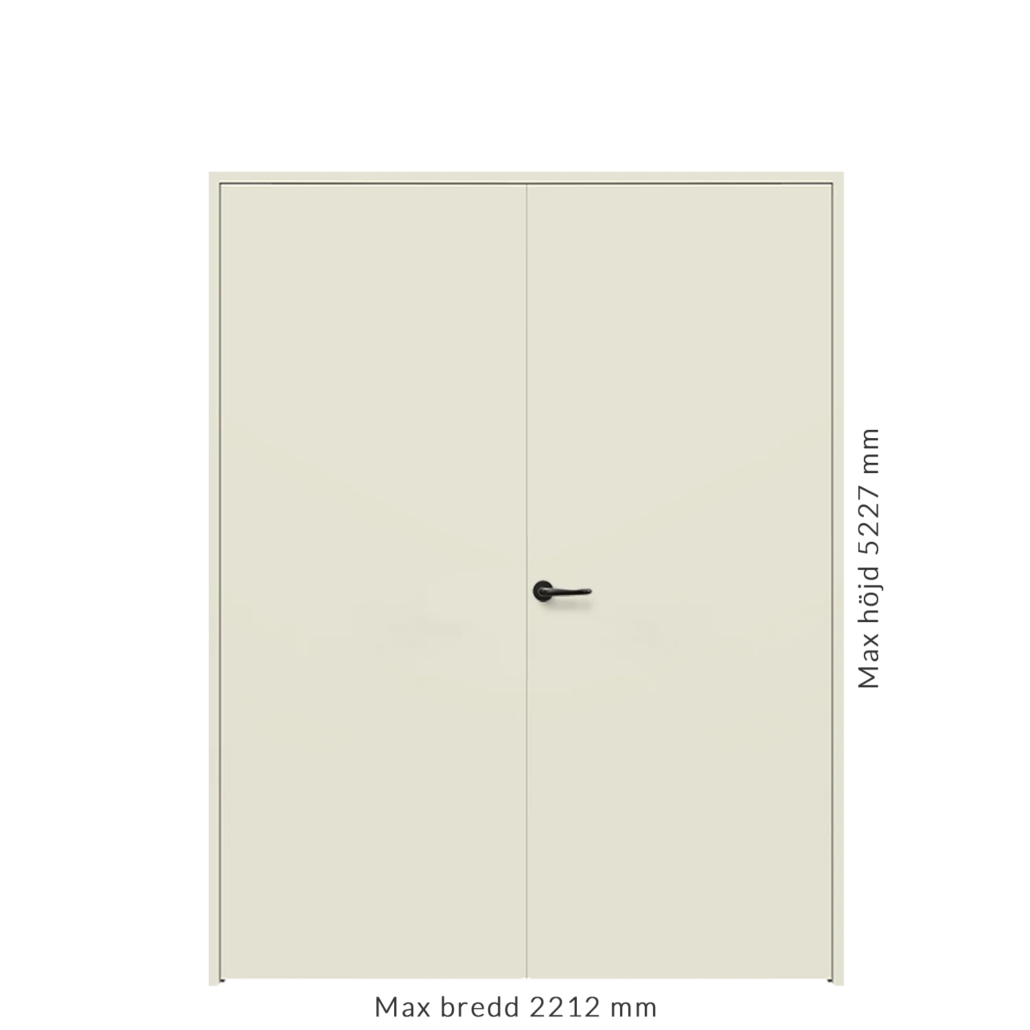 Parinnerdörr brand & ljud EI₂30/33 dB S200 
