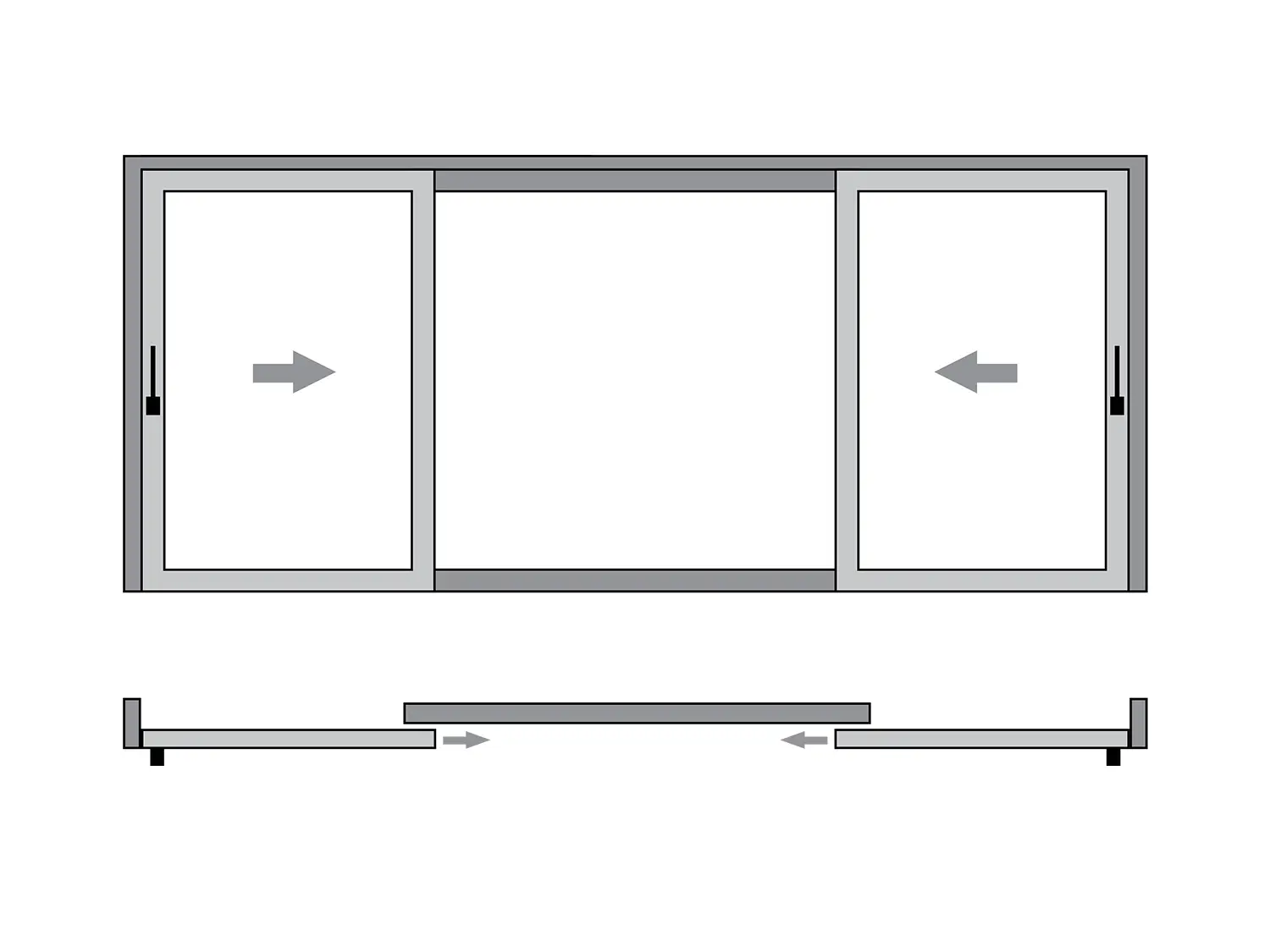Patio HS 3 luft skjut/fast/skjut