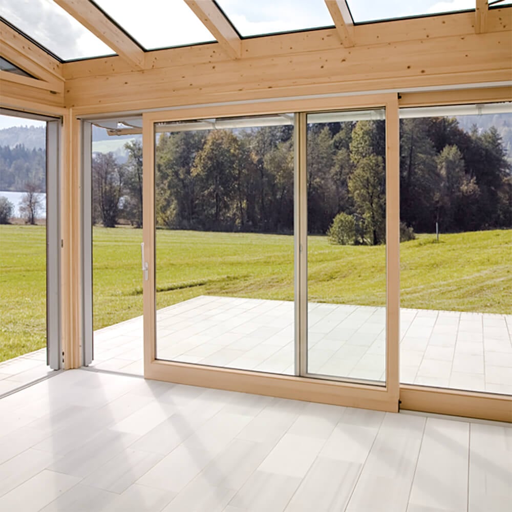 Sliding window wooden Patio HS
