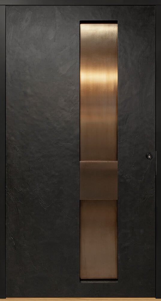 Ekstrands ytterdörr Berg 160 Noir Copper, tillval: pivotutförande, kulör svart