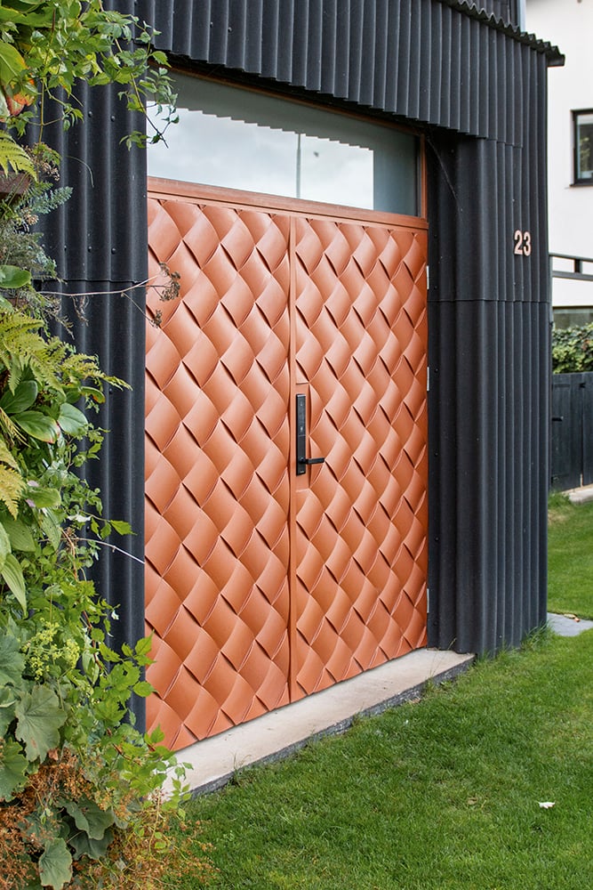Swing gate Braid 180, optional: Special color (332 real copper metallic)