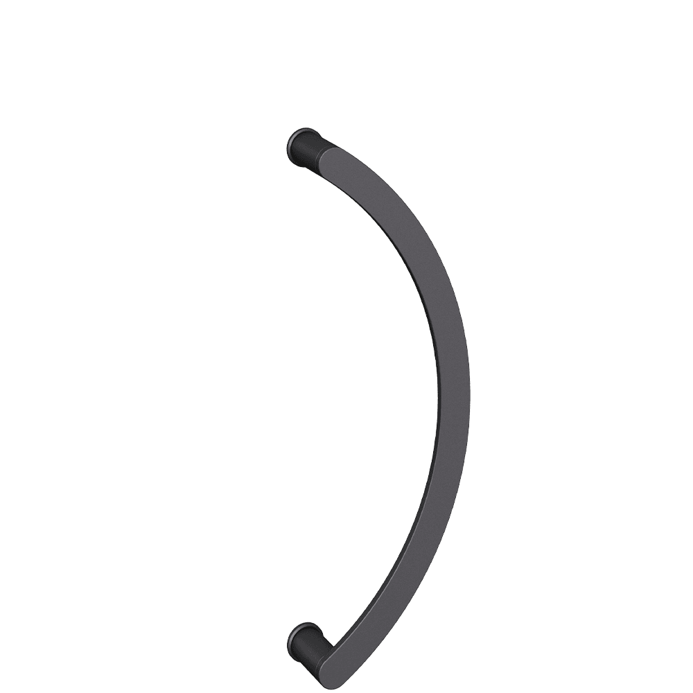 Pull handle FSB 6551 Blasted aluminum 0810 black anodised 450mm