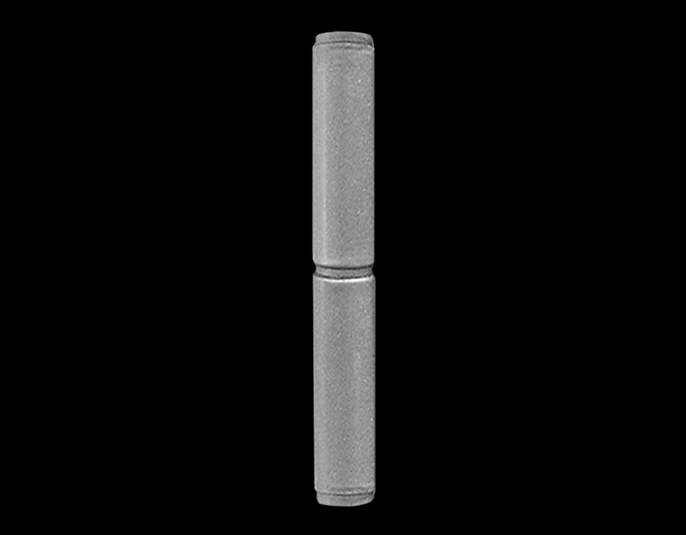 Silver-colored hinges
