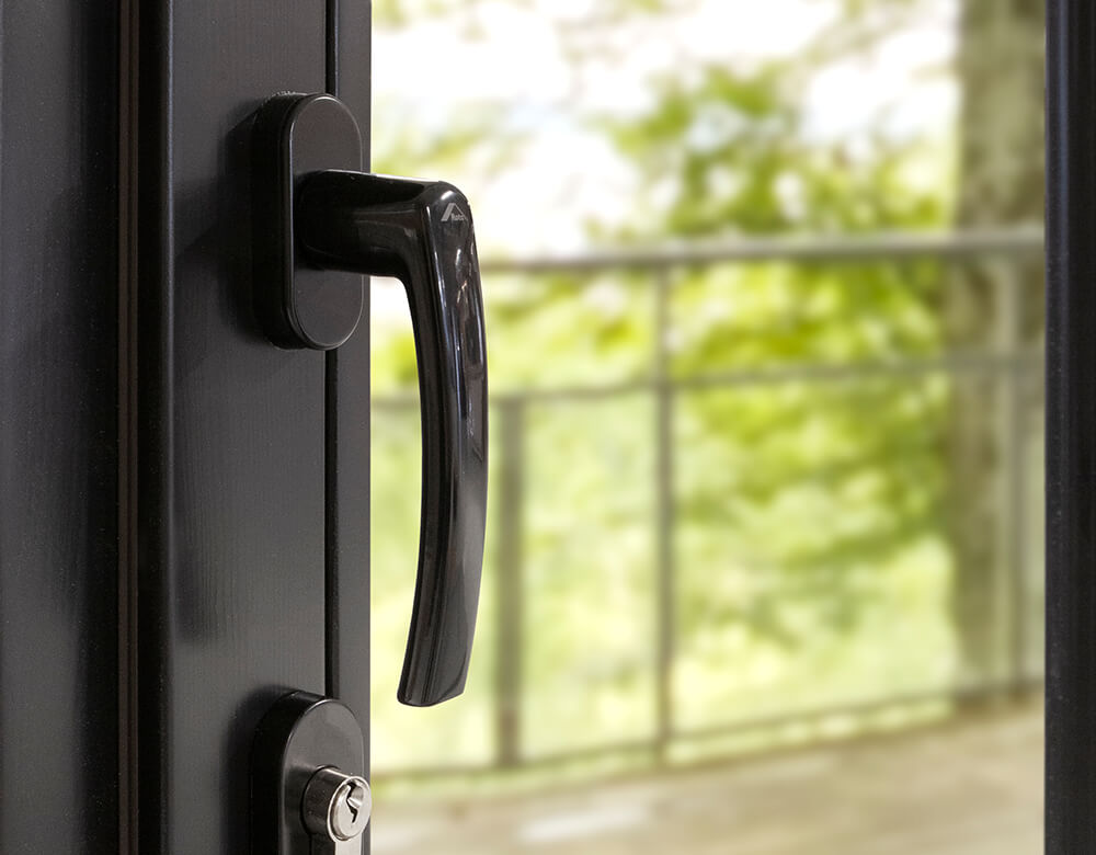Black window with black details