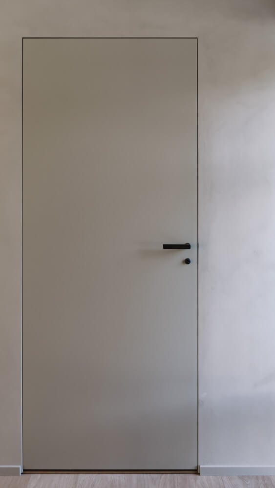 Slät interior door with I-frame in environment