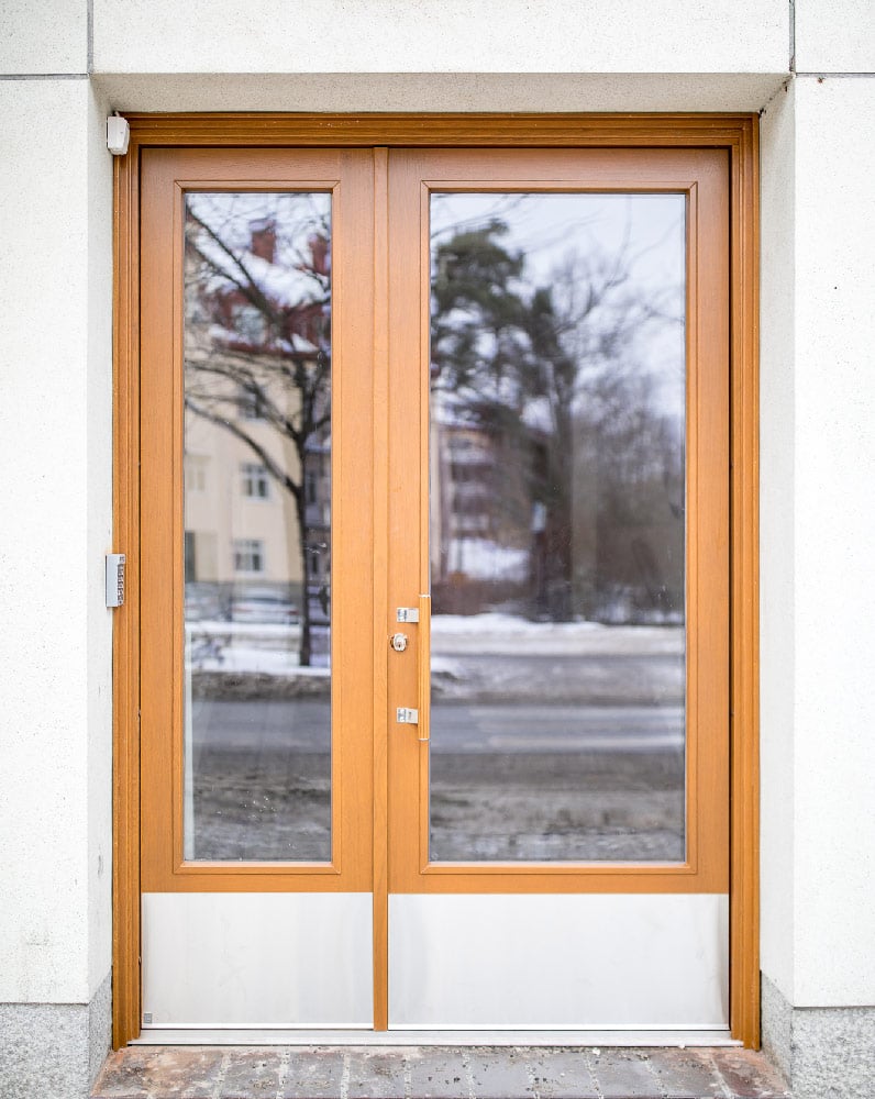 Entrance door in oak from Ekstrands