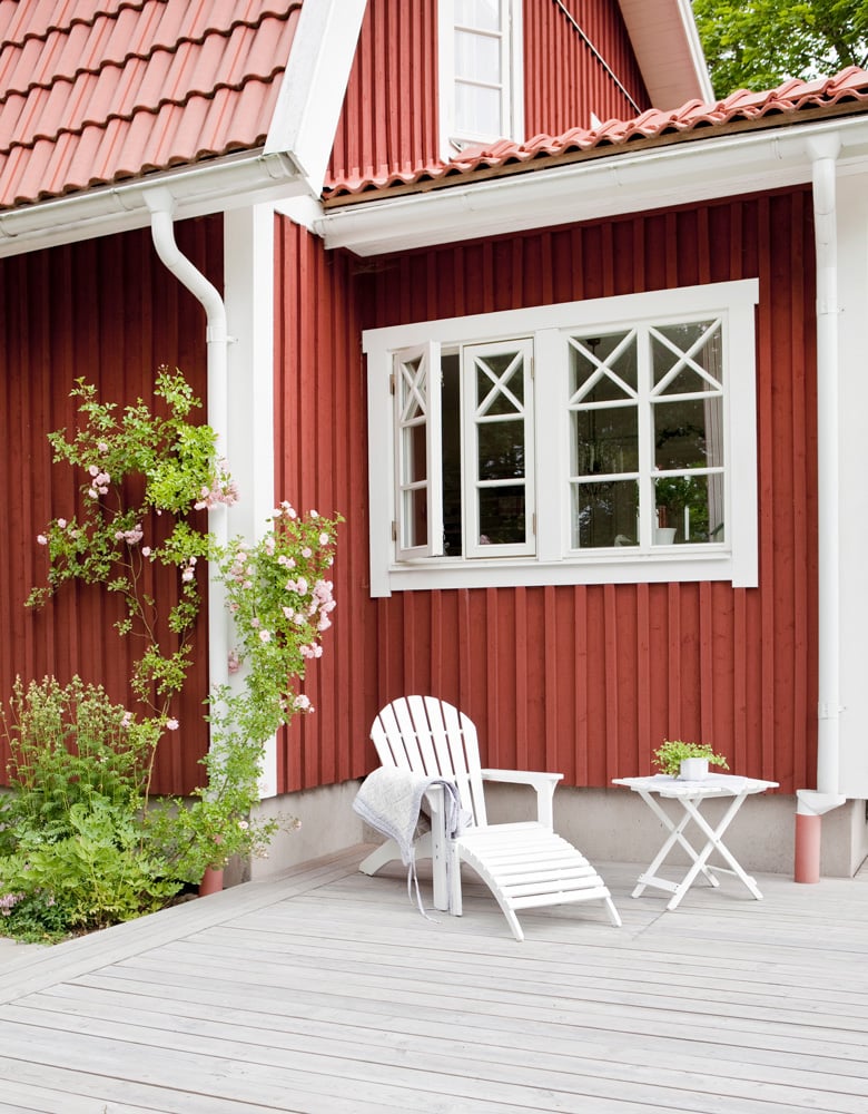 Udadgående trævindue Tradition med krydssprosse