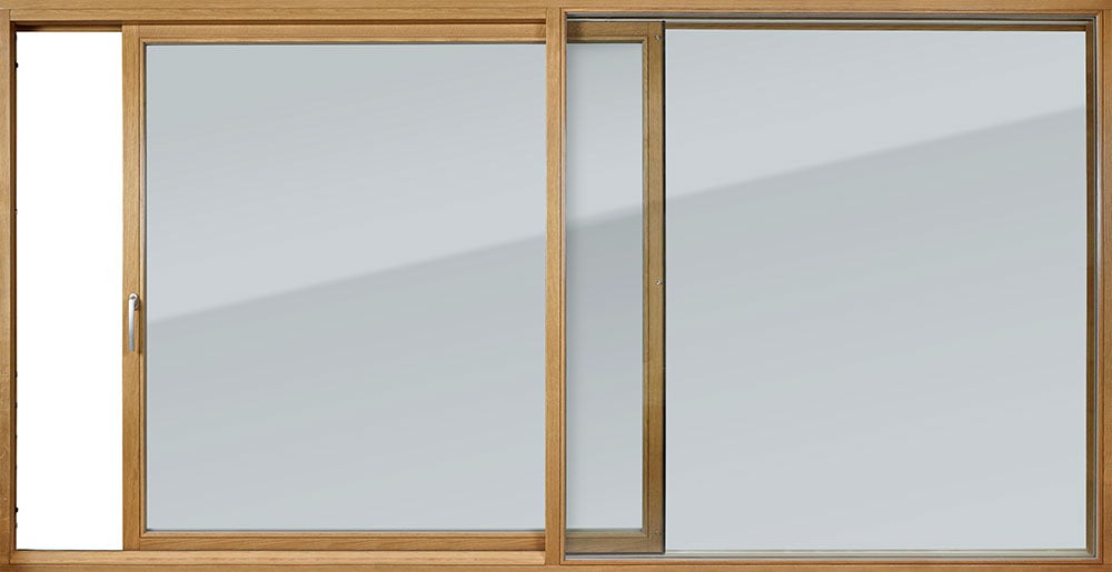 Patio Nova i massiv ek i storlek M40x21, sedd från insida