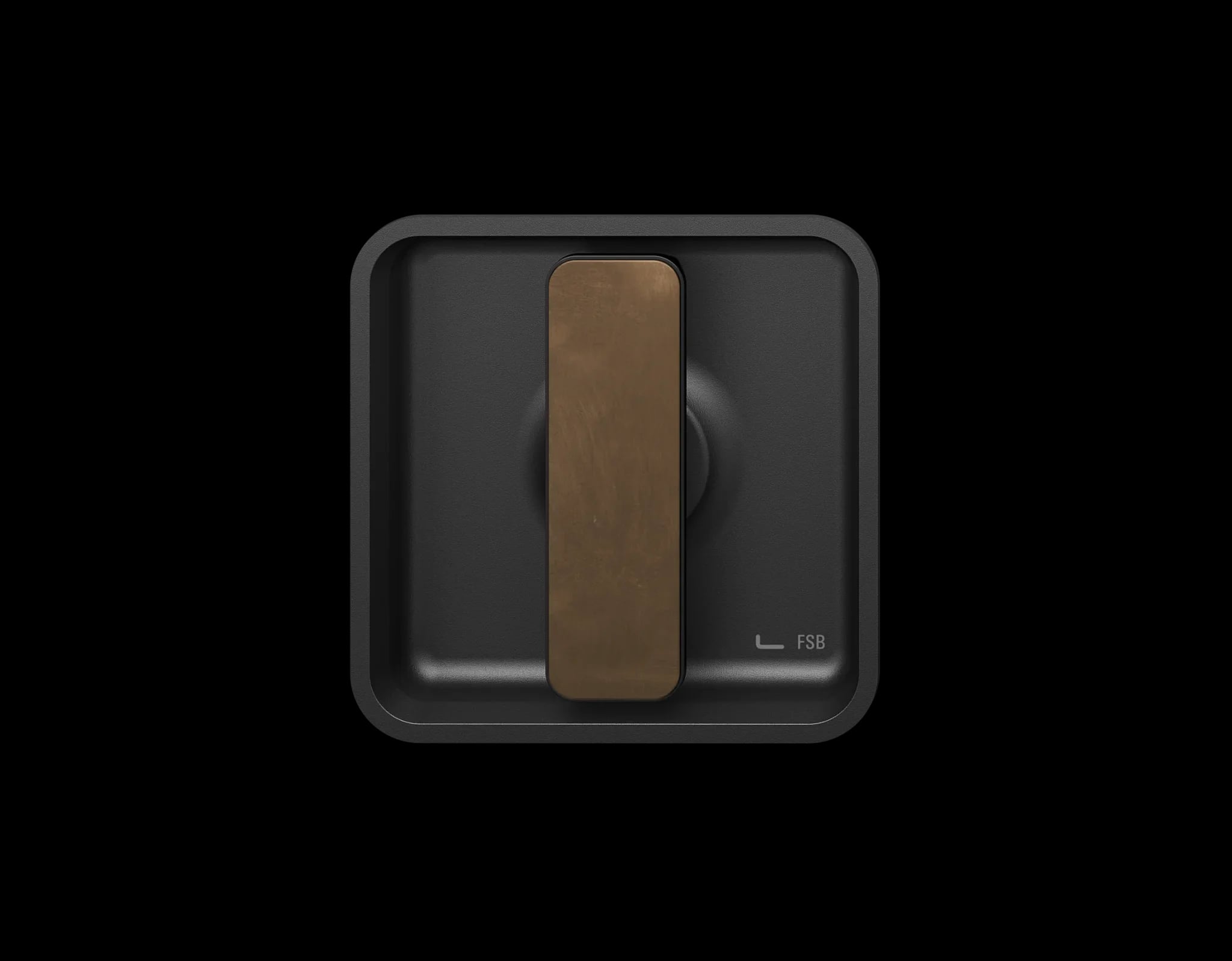 Sliding door hardware FSB 4263 in black / dark bronze 1119