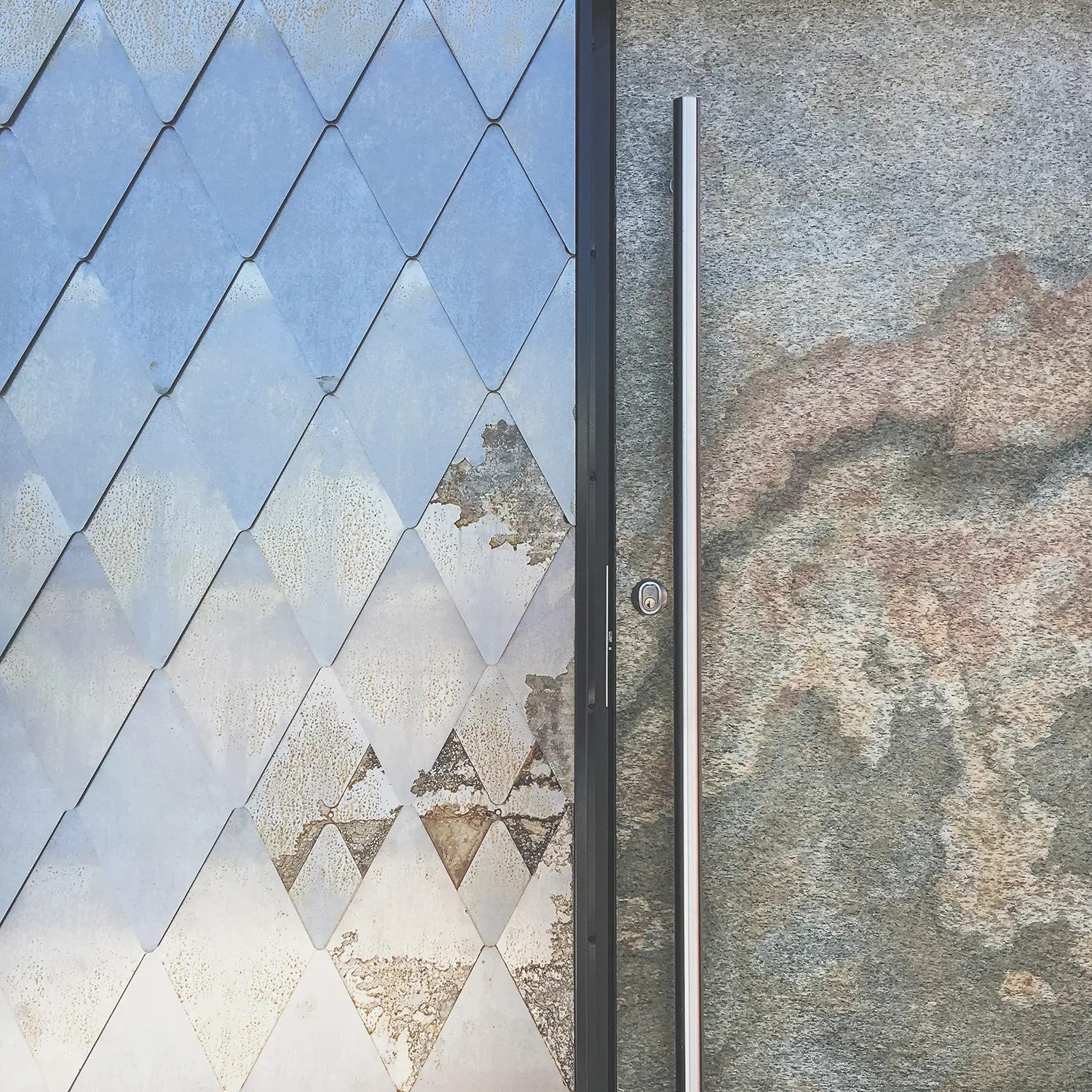 Ytterdörr Berg 160 Argent detalj