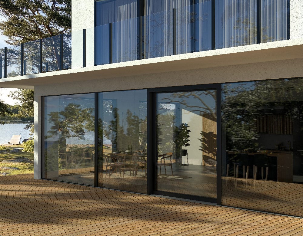 Ekstrands sliding window Patio Panorama