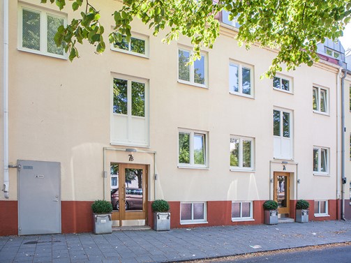 Klassiska entréportar i massivträ till bostadsrätter från Ekstrands