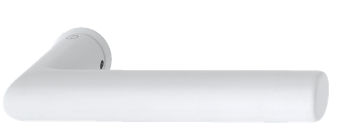 Hoppe Macau med minirosett i matt vit F9016