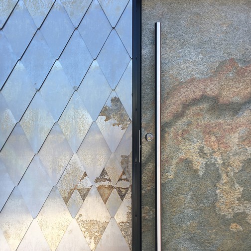 Ytterdörr Berg 160 Argent detalj