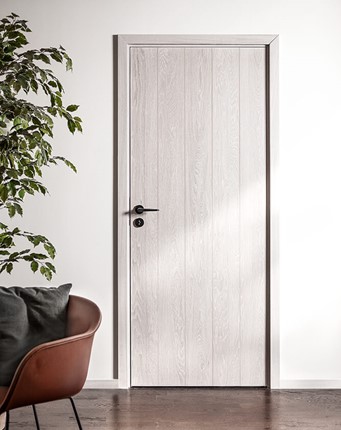 Dörrar från Ekstrands - Innerdörr Ek panel stående vitpigmenterad hårdvaxolja