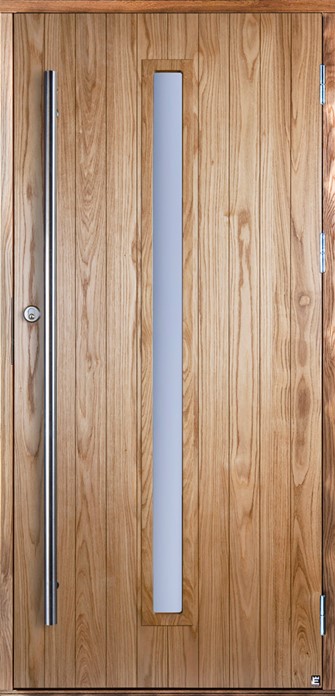 Ekstrands ytterdörr Koto 103 G13, Tillval: material ek panel, draghandtag D2R rostfritt