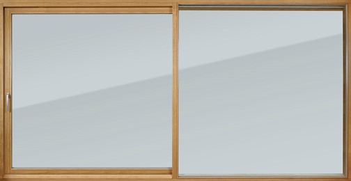 Patio Nova i massiv ek i storlek M40x21, sedd från insida