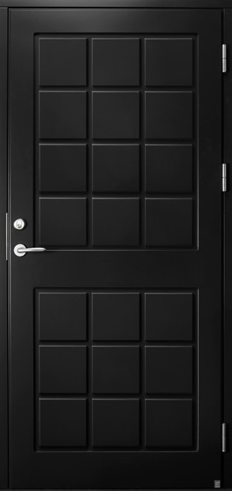 Ekstrands ytterdörr Block 600, Tillval: kulör svart RAL 9005